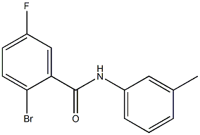 2-bromo-5-fluoro-N-(3-methylphenyl)benzamide Struktur