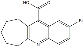 2-bromo-6H,7H,8H,9H,10H-cyclohepta[b]quinoline-11-carboxylic acid Struktur