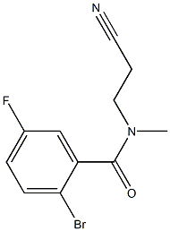 2-bromo-N-(2-cyanoethyl)-5-fluoro-N-methylbenzamide Struktur