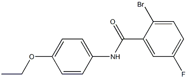 2-bromo-N-(4-ethoxyphenyl)-5-fluorobenzamide Struktur