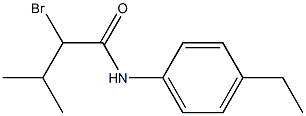 2-bromo-N-(4-ethylphenyl)-3-methylbutanamide Struktur