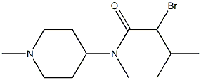 2-bromo-N,3-dimethyl-N-(1-methylpiperidin-4-yl)butanamide Struktur