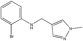 2-bromo-N-[(1-methyl-1H-pyrazol-4-yl)methyl]aniline Struktur