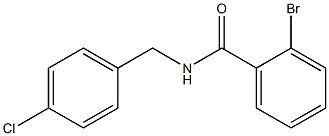 2-bromo-N-[(4-chlorophenyl)methyl]benzamide Struktur