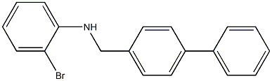 2-bromo-N-[(4-phenylphenyl)methyl]aniline Struktur