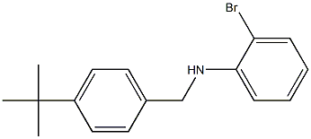 2-bromo-N-[(4-tert-butylphenyl)methyl]aniline Struktur