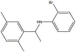 2-bromo-N-[1-(2,5-dimethylphenyl)ethyl]aniline Struktur