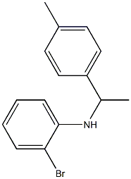 2-bromo-N-[1-(4-methylphenyl)ethyl]aniline Struktur