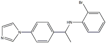 2-bromo-N-{1-[4-(1H-imidazol-1-yl)phenyl]ethyl}aniline Struktur