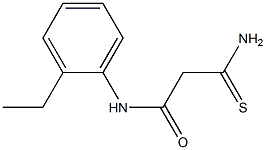 2-carbamothioyl-N-(2-ethylphenyl)acetamide Struktur