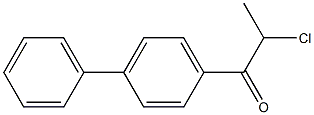 2-chloro-1-(4-phenylphenyl)propan-1-one Struktur