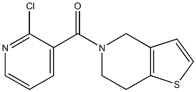 2-chloro-3-{4H,5H,6H,7H-thieno[3,2-c]pyridin-5-ylcarbonyl}pyridine Struktur