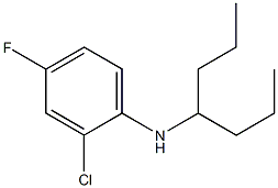 2-chloro-4-fluoro-N-(heptan-4-yl)aniline Struktur