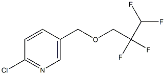 2-chloro-5-[(2,2,3,3-tetrafluoropropoxy)methyl]pyridine Struktur