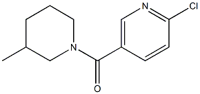 2-chloro-5-[(3-methylpiperidin-1-yl)carbonyl]pyridine Struktur