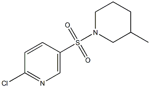 2-chloro-5-[(3-methylpiperidine-1-)sulfonyl]pyridine Struktur