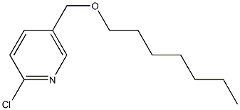 2-chloro-5-[(heptyloxy)methyl]pyridine Struktur