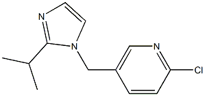 2-chloro-5-{[2-(propan-2-yl)-1H-imidazol-1-yl]methyl}pyridine Struktur