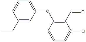 2-chloro-6-(3-ethylphenoxy)benzaldehyde Struktur