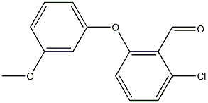 2-chloro-6-(3-methoxyphenoxy)benzaldehyde Struktur