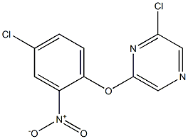 2-chloro-6-(4-chloro-2-nitrophenoxy)pyrazine Struktur