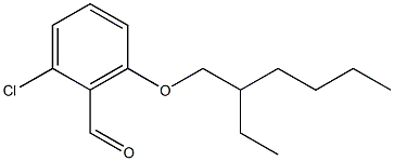 2-chloro-6-[(2-ethylhexyl)oxy]benzaldehyde Struktur