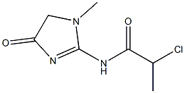 2-chloro-N-(1-methyl-4-oxo-4,5-dihydro-1H-imidazol-2-yl)propanamide Struktur