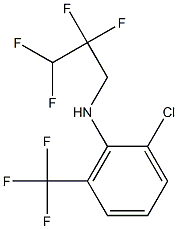 2-chloro-N-(2,2,3,3-tetrafluoropropyl)-6-(trifluoromethyl)aniline Struktur