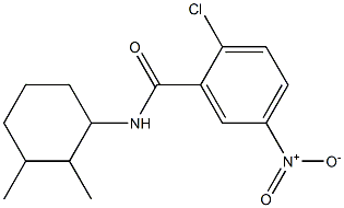 2-chloro-N-(2,3-dimethylcyclohexyl)-5-nitrobenzamide Struktur