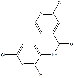 2-chloro-N-(2,4-dichlorophenyl)pyridine-4-carboxamide Struktur