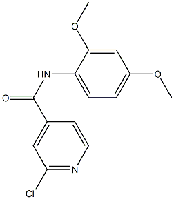 2-chloro-N-(2,4-dimethoxyphenyl)pyridine-4-carboxamide Struktur