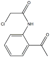 2-chloro-N-(2-acetylphenyl)acetamide Struktur