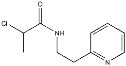 2-chloro-N-(2-pyridin-2-ylethyl)propanamide Struktur