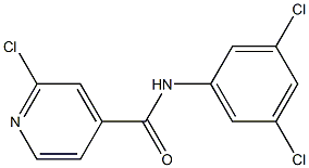 2-chloro-N-(3,5-dichlorophenyl)pyridine-4-carboxamide Struktur