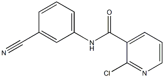 2-chloro-N-(3-cyanophenyl)pyridine-3-carboxamide Struktur