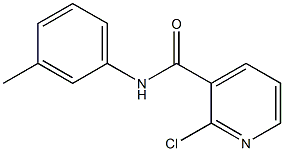 2-chloro-N-(3-methylphenyl)pyridine-3-carboxamide Struktur