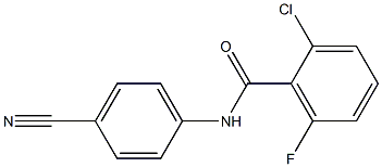 2-chloro-N-(4-cyanophenyl)-6-fluorobenzamide Struktur