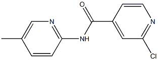 2-chloro-N-(5-methylpyridin-2-yl)pyridine-4-carboxamide Struktur