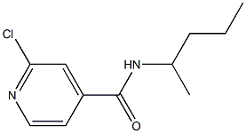 2-chloro-N-(pentan-2-yl)pyridine-4-carboxamide Struktur