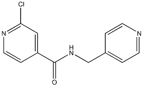 2-chloro-N-(pyridin-4-ylmethyl)pyridine-4-carboxamide Struktur