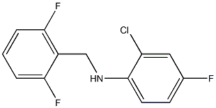 2-chloro-N-[(2,6-difluorophenyl)methyl]-4-fluoroaniline Struktur