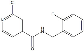 2-chloro-N-[(2-fluorophenyl)methyl]pyridine-4-carboxamide Struktur