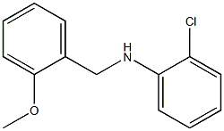 2-chloro-N-[(2-methoxyphenyl)methyl]aniline Struktur