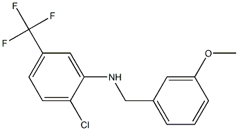 2-chloro-N-[(3-methoxyphenyl)methyl]-5-(trifluoromethyl)aniline Struktur