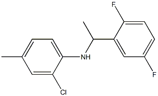 2-chloro-N-[1-(2,5-difluorophenyl)ethyl]-4-methylaniline Struktur