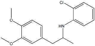 2-chloro-N-[1-(3,4-dimethoxyphenyl)propan-2-yl]aniline Struktur