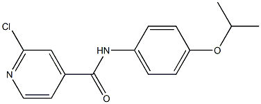 2-chloro-N-[4-(propan-2-yloxy)phenyl]pyridine-4-carboxamide Struktur