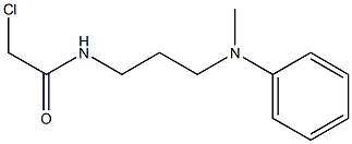 2-chloro-N-{3-[methyl(phenyl)amino]propyl}acetamide Struktur