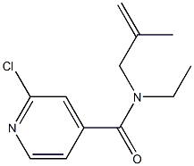 2-chloro-N-ethyl-N-(2-methylprop-2-en-1-yl)pyridine-4-carboxamide Struktur