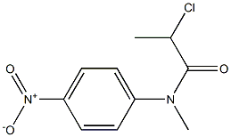 2-chloro-N-methyl-N-(4-nitrophenyl)propanamide Struktur